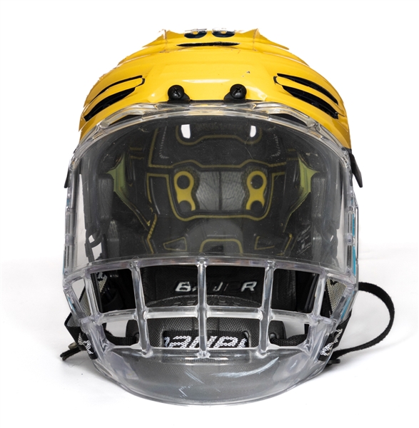 Dexter Dancs 2016-17 University of Michigan NCAA Game-Worn Helmet with Team LOA 