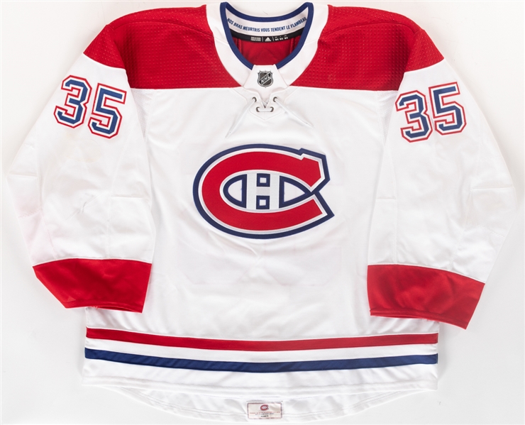 Al Montoyas 2017-18 Montreal Canadiens Game-Worn Jersey with Team LOA - Photo-Matched! 