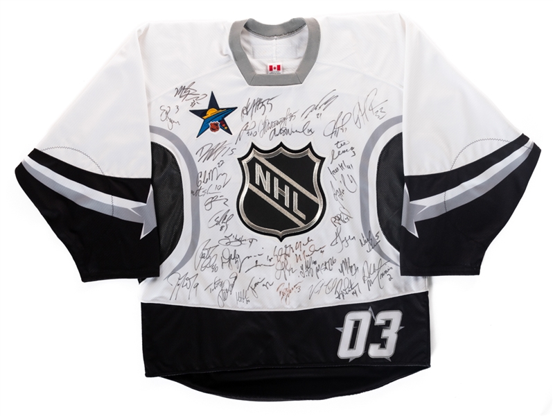 2003 NHL All-Star Game Eastern Conference Multi-Signed Jersey with JSA Auction LOA