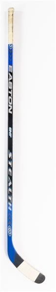 Joffrey Lupuls Mid-2000s Anaheim Mighty Ducks/Edmonton Oilers Signed Easton Stealth ONT Game-Used Stick