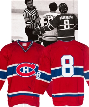 Doug Risebroughs 1978-79 Montreal Canadiens Game-Worn Stanley Cup Playoffs/Finals Jersey - Nice Game Wear - Photo-Matched! 
