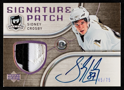Sidney Crosby Facsimile Signed Penguins Jersey Banner - Archival Etched  Glass ™