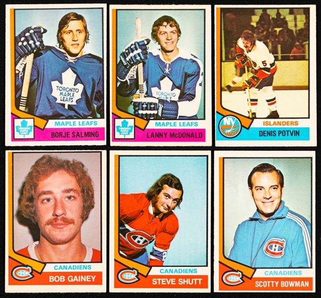 1974-75 O-Pee-Chee Hockey Complete 396-Card Set