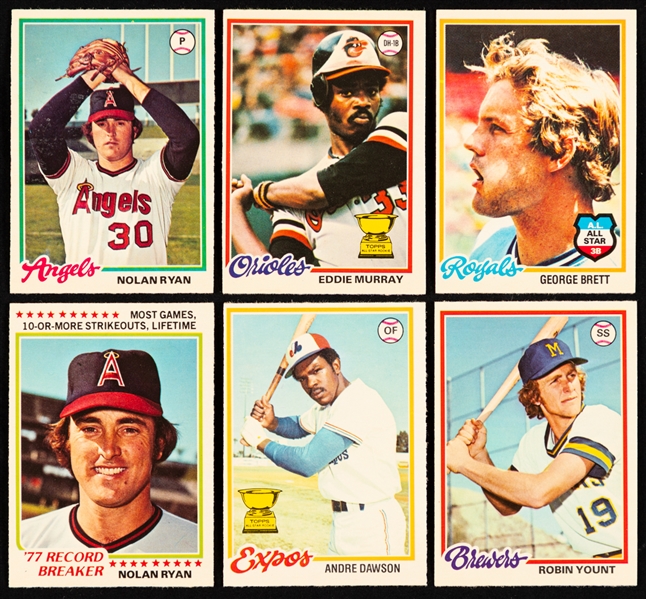 1978 O-Pee-Chee Baseball Complete 242-Card Set