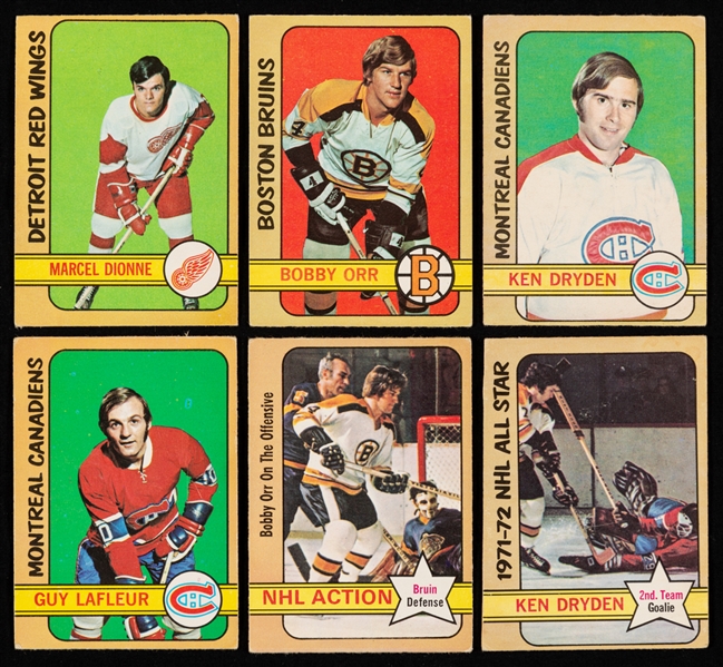 1972-73 O-Pee-Chee Hockey Near Complete Card Set (330/341) Plus Team Canada Complete 28-Card Set