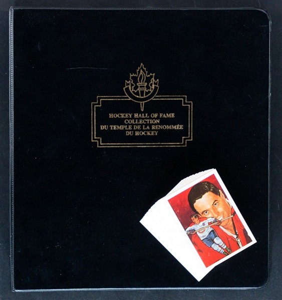 1983 Hockey Hall of Fame Postcard Complete 240-Card Set in Album and 1987 Hockey Hall of Fame Complete 261-Card Set