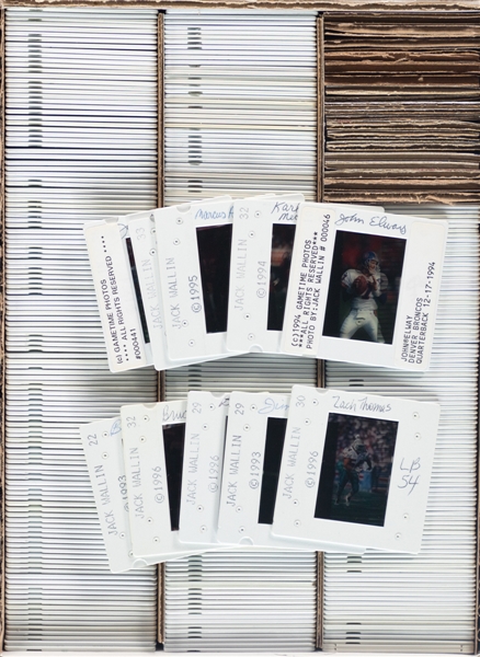 NFL AFC Teams 1993 to 2000s 35mm Colour Transparency Slide Collection of 459 (Bills, Dolphins, Broncos, Pats, Jets and others) 