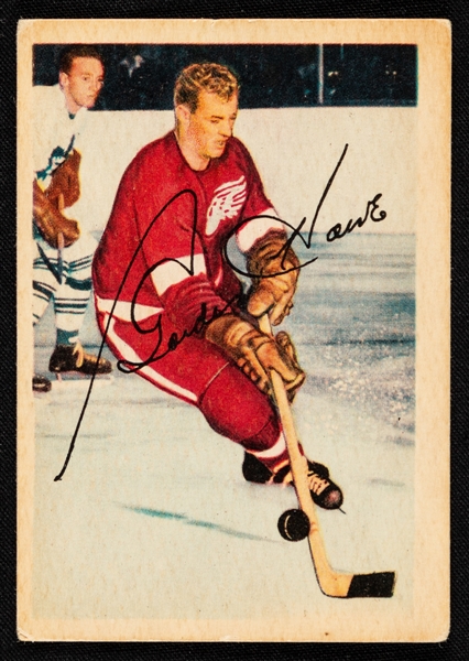 1953-54 Parkhurst Hockey Card #50 HOFer Gordie Howe 