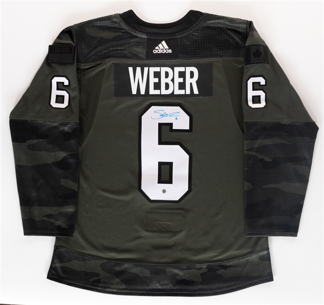 Shea Weber Signed Montreal Canadiens Captains "Camouflage" Jersey 