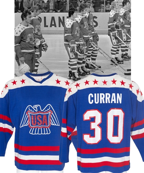 Mike Currans 1976 Canada Cup Team USA Game-Worn Jersey