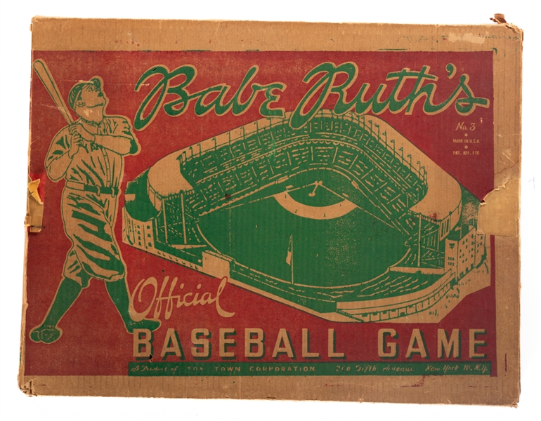 Lot Detail - Late-1940s Babe Ruth Toytown Corporation Baseball Game (19 ...