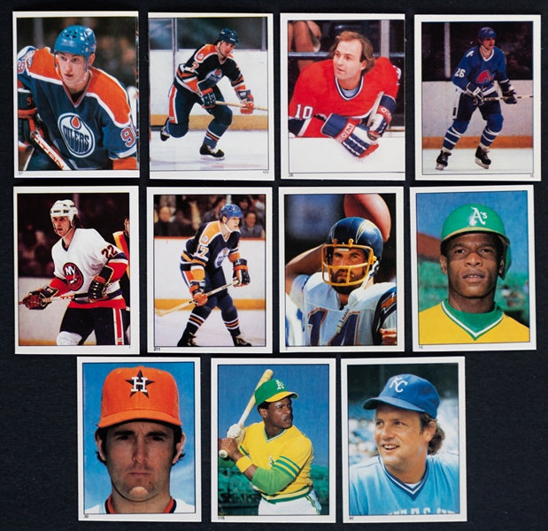Large Collection of Early-1980s Topps and O-Pee-Chee Hockey, Baseball and Football Stickers Including Complete Sets, Near Complete Sets, Unopened Packs and More