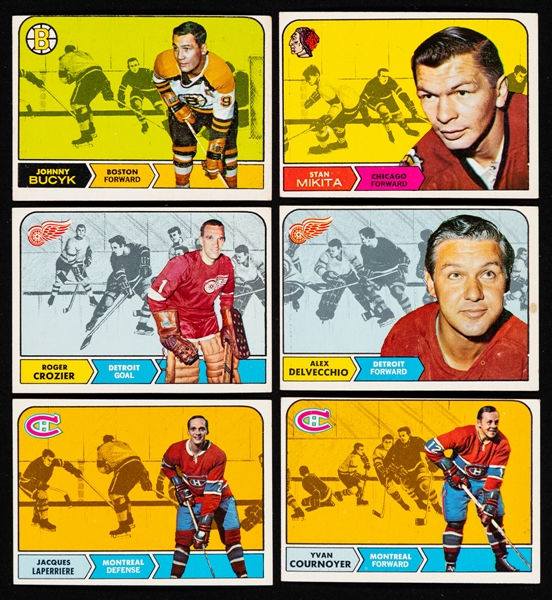 1968-69 Topps Hockey Near Complete Card Set (118/132)