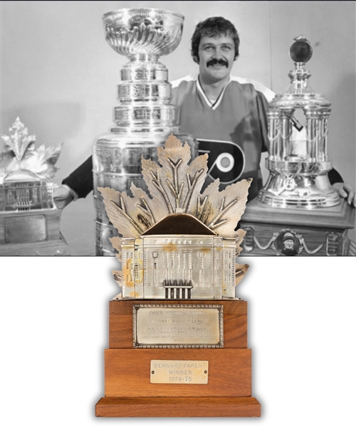Bernie Parents 1974-75 Conn Smythe Trophy (13") - Stanley Cup Championship and Vezina Trophy Season!