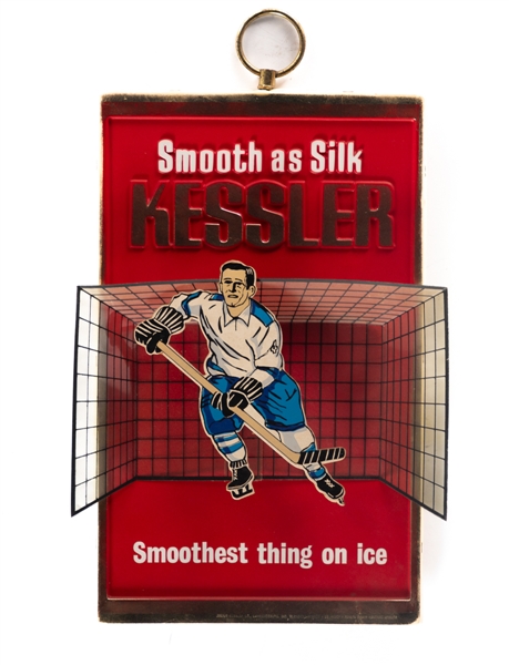 Vintage Kessler, Strohs, Sportsman Cigarettes and Carstairs Whiskey Hockey Advertising Displays (4)