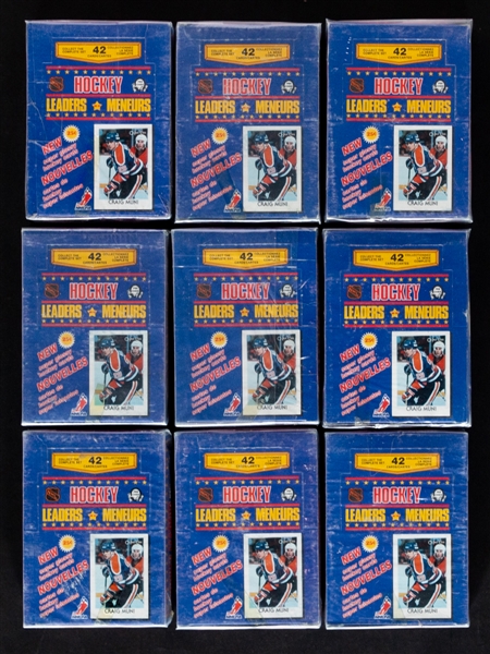 Late-1980s/Early-1990s Hockey Oddball Sets (12) Plus 1987-88 O-Pee-Chee Leaders/Mini Unopened Boxes (9)