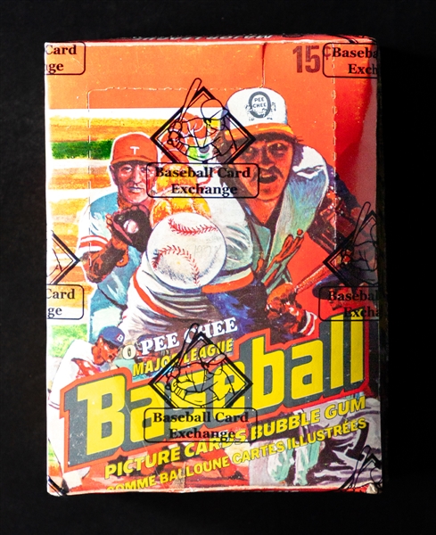 1978 O-Pee-Chee Baseball Wax Box (36 Unopened Packs) - BBCE Certified - Eddie Murray and Andre Dawson Rookie Card Year