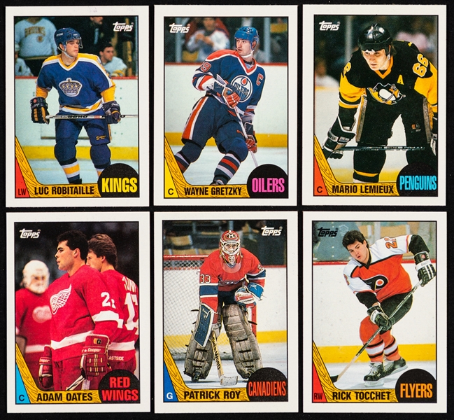 1987-88 and 1988-89 Topps Hockey Complete Sets (2) Plus 1988-89 O-Pee-Chee Hockey Complete Set
