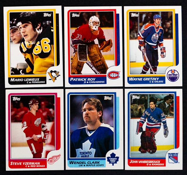 1986-87, 1987-88 (2) and 1988-89 Topps Hockey Complete Sets (4) 