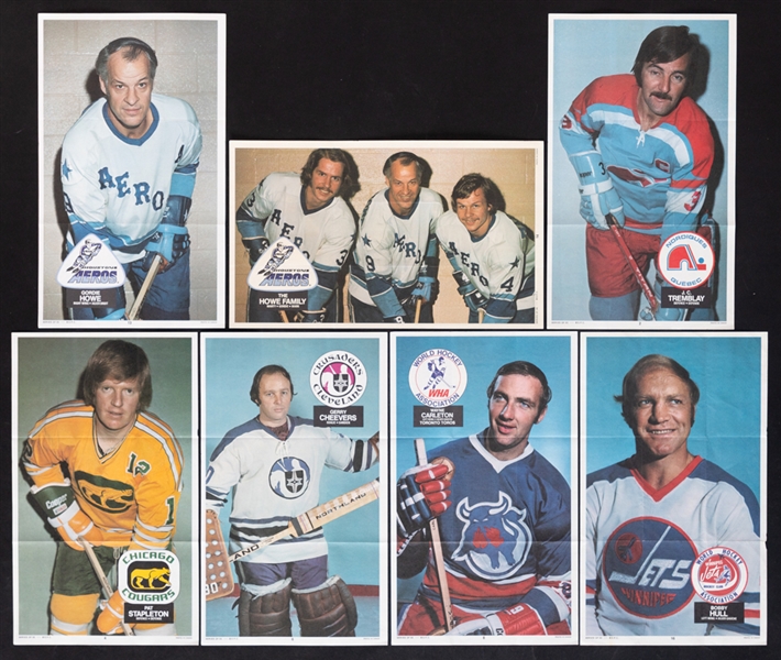1973-74 O-Pee-Chee WHA Complete 20-Poster Sets (2) and Extras (13) Plus 1977-78 O-Pee-Chee Teams Cards (#322 to #339) and 1978-79 OPC All-Star Cards (#325 to #336)