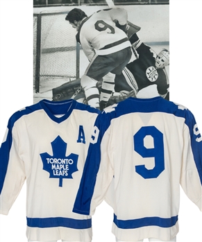 Norm Ullmans 1972-73 Toronto Maple Leafs Game-Worn Alternate Captains Jersey with MeiGray LOA and COR
