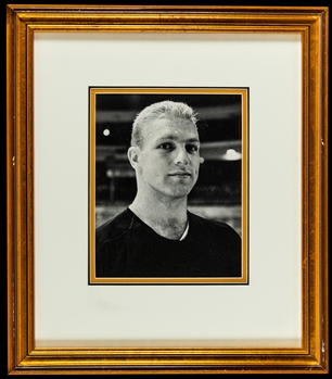 Bobby Hull Early-1960s Chicago Black Hawks Framed Photo Originally From His Personal Collection(17" x 19")