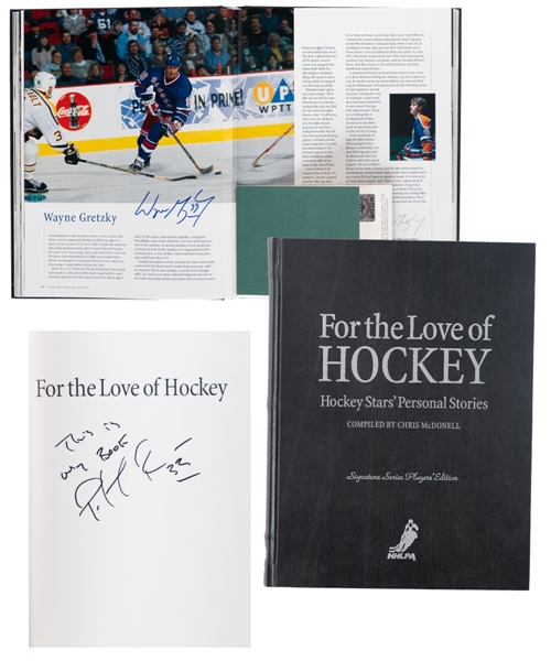 Patrick Roys "For the Love of Hockey" Signature Series Players Edition Leather-Bound Book #057/100 from His Personal Collection with His Signed LOA