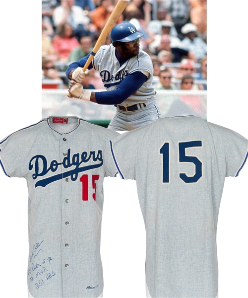 Dick Allens 1971 Los Angeles Dodgers Signed Game-Worn Jersey with SGC Authentication Book - One Year Style! Multiple Inscriptions! 