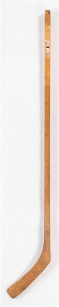 1920s Spalding Paper Label One-Piece Hockey Stick 