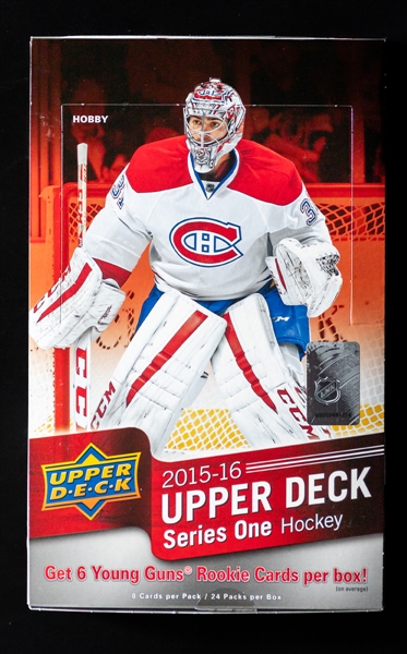 2015-16 Upper Deck Series One Hockey Partial Hobby Box with 20 Unopened Packs
