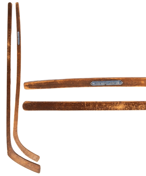 Rare Antique 1800s One-Piece Hockey Sticks with Extensive Research - Possibly Two of the Oldest Sticks in Existence! 