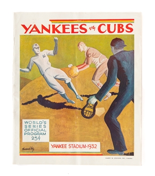 1932 World Series Game 2 Program (New York) - New York Yankees vs Chicago Cubs