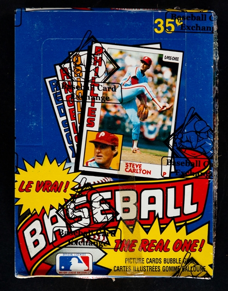 1984 O-Pee-Chee Baseball Wax Box (36 Unopened Packs) - BBCE Certified - Don Mattingly Rookie Card Year Plus Ryan, Ripken Jr, Sandberg, Boggs and Others