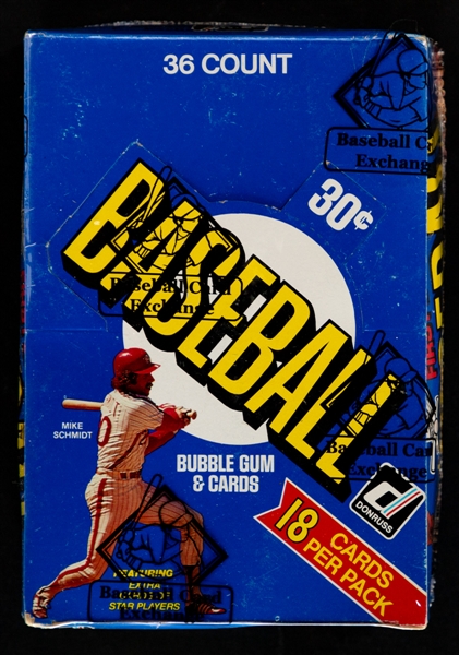 1981 Donruss Baseball Wax Box (36 Unopened Packs) - BBCE Certified - Raines, Wilson, Reardon and Ainge Rookie Card Year!
