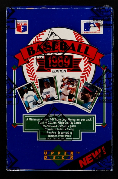 1989 Upper Deck Baseball Low Series Wax Box (36 Unopened Packs) - BBCE Certified - Ken Griffey Jr. Rookie Card Year!