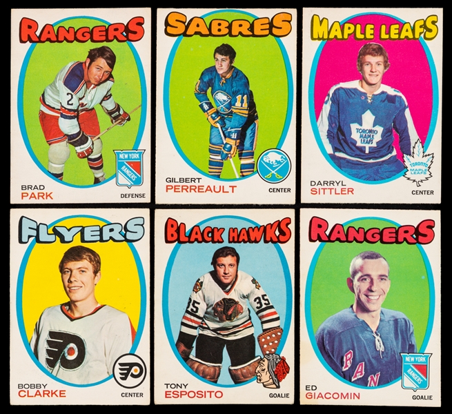 1971-72 O-Pee-Chee Hockey Near Complete Set (247/264)