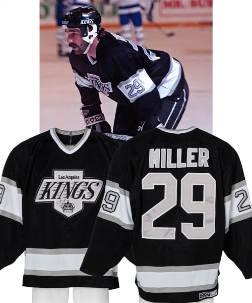 Jay Millers 1989-90 Los Angeles Kings Game-Worn Pre-Season Jersey 