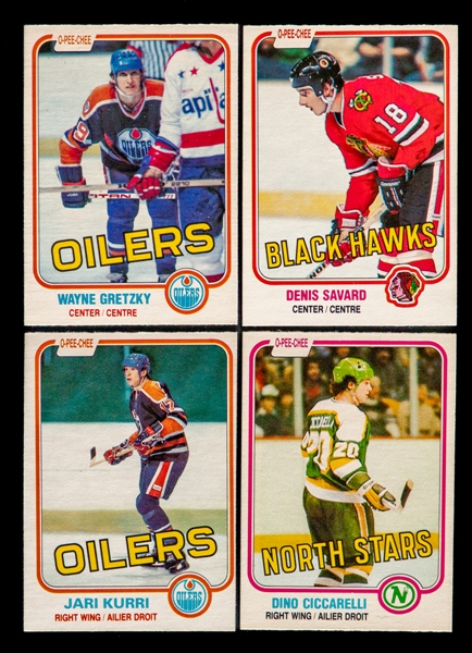 1981-82, 1984-85 and 1988-89 O-Pee-Chee Hockey Complete Sets