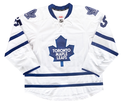 Korbinian Holzers 2014-15 Toronto Maple Leafs Game-Worn Jersey with Team COA - Photo-Matched! 