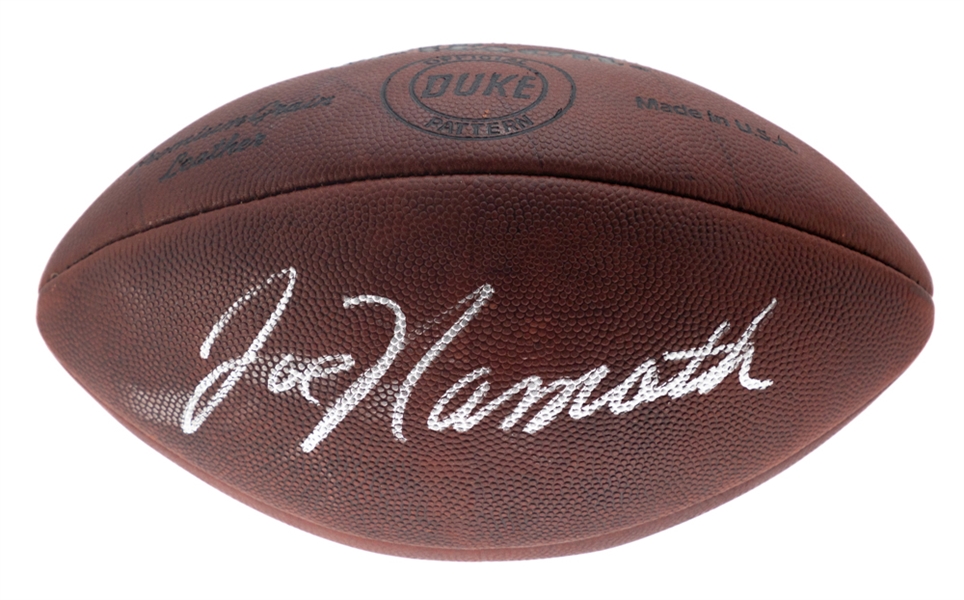Joe Namath Signed Wilson "The Duke" Vintage Football with COA 