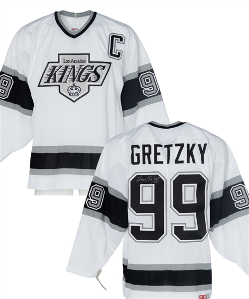 Wayne Gretzky Signed Los Angeles Kings Captains Jersey with JSA Auction LOA 