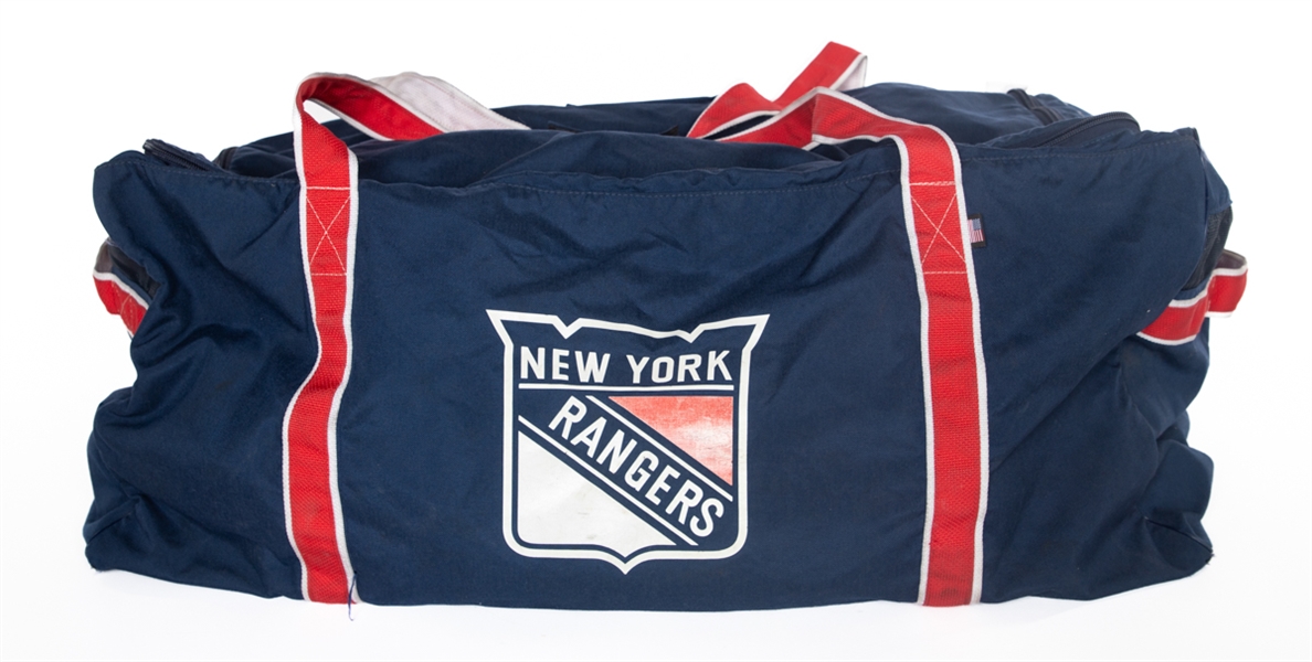 Antti Raantas Mid-2010s New York Rangers Equipment Bag with LOA 