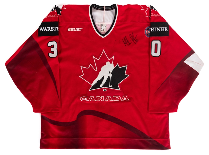 Martin Brodeur Signed 1996 Team Canada IIHF World Chamopionships Jersey with KSA LOA