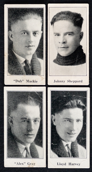 1924-26 Paulins Candy V128 Hockey Cards (4), 1951-52 Parkhurst Hockey Cards (4), 1952-53 Parkhurst Hockey Cards (8) and 1960-61 Topps Hockey Cards (4)