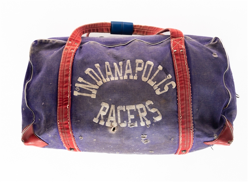 Vintage 1970s WHA Indianapolis Racers #3 Equipment Bag