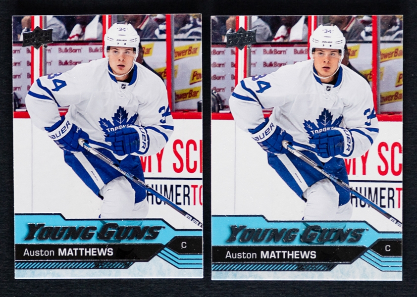 2016-17 Upper Deck Young Guns Hockey Cards #201 Auston Matthews Rookie (2)