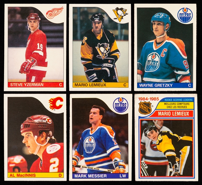 1985-86 O-Pee-Chee Hockey Near Complete Card Set (260/264) and 1986-87 O-Pee-Chee Hockey Complete 264-Card Set