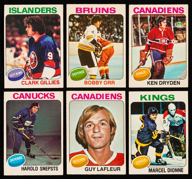 1975-76, 1977-78, 1978-79 and 1980-81 O-Pee-Chee Hockey Near Complete Card Sets (4) Plus 1969-70 OPC Mini Cards 12-Album Set and 1971-72 OPC 24-Booklet Set