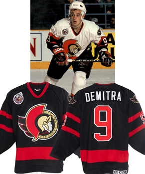 Ottawa Senators Game-Worn Jersey Attributed to Marc Fortier (1992-93 Inaugural Season) and Pavol Demitra (1993-94 Pre-Season) with Team LOA - Stanley Cup Centennial Patch!