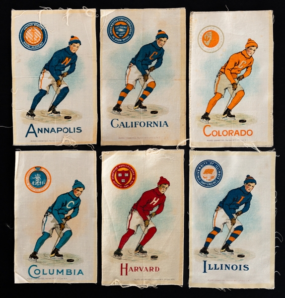 1912-15 S-21 Murad Small Hockey Silks (13 Differents)